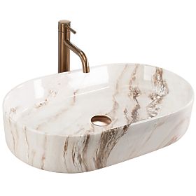 Lavabo intemporel à poser Rea Nadia 60 Marrone