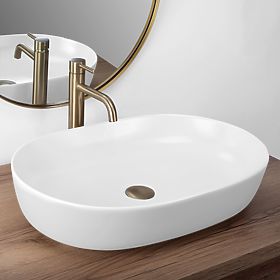 Lavabo intemporel Rea CLEO 61 WHITE MATT, Rea