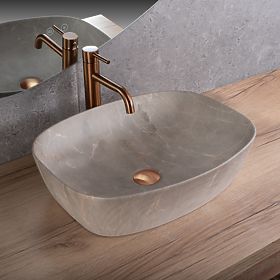Lavabo intemporel Rea Freja Beige, Rea