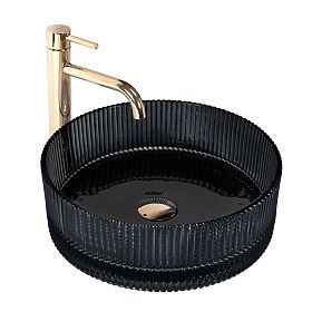 Lavabo intemporel Rea Ingrid 36 Noir