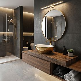 Lavabo à poser Rea Sofia Or / Blanc