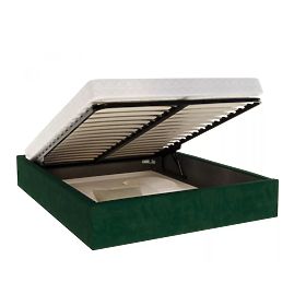 Lit capitonné ORLANDO 160 x 200 cm - Vert