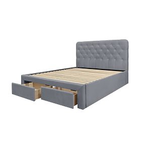 Lit MARISOL 160 cm gris (4p=1ks), Halmar