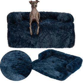 LIT POUR CHIEN POUR CANAPÉ PJ-021 BLEU FONCÉ M