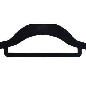 Lot de 10 cintres en velours Maxi - noir