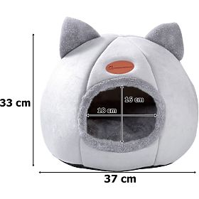 Maison pour chats AMBER GRIS taille L