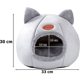 Maison pour chats AMBER GRIS taille M