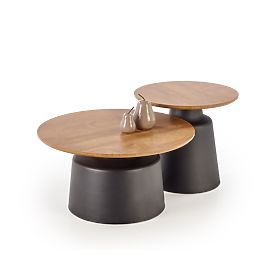 MALOMI ensemble de 2 bancs, naturel/noir (2p=1ks), Halmar