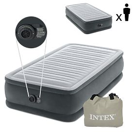 Matelas gonflable 191x99 cm avec pompe simple INTEX DELUXE 64412ND, INTEX