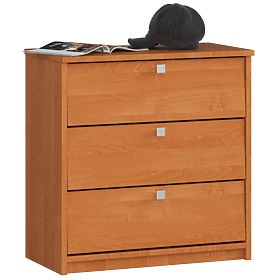 Meuble à chaussures MINI 3 portes basculantes 60 cm - aulne