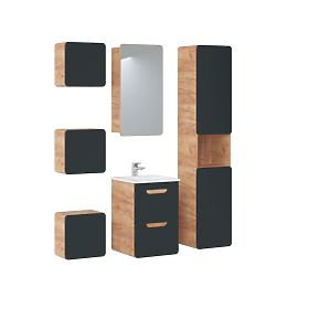 Meuble sous lavabo 40 cm 2 tiroirs