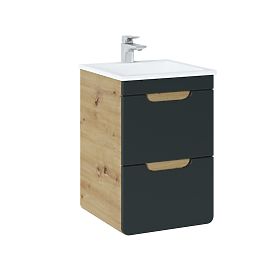 Meuble sous lavabo 40 cm 2 tiroirs