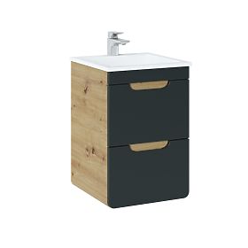 Meuble sous lavabo 40 cm 2 tiroirs