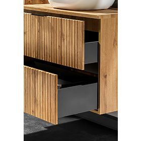 Meuble sous lavabo 60 cm 2 tiroirs