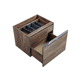 Meuble sous lavabo 60 cm 2 tiroirs