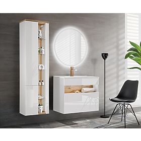 Meuble sous lavabo 80 cm 1 tiroir