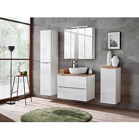 Meuble sous lavabo 80 cm 2 tiroirs