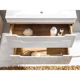Meuble sous lavabo 80 cm 2 tiroirs