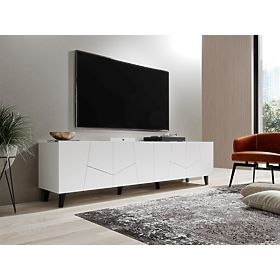 Meuble TV ETNA blanc mat/blanc mat, Halmar