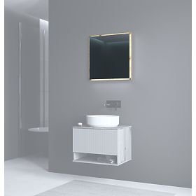 Miroir AVIOLA 60 cm + LED chêne artisan (1p=1pc)