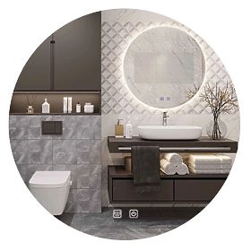 MIROIR MURAL LED 50cm HZJ050