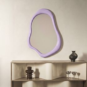 Miroir suspendu Maluma, lilas, brillant