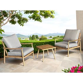Mobilier de balcon en aluminium (2 fauteuils + table) SERANO