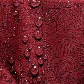 Nappe GAIA couleur bordeaux avec motif végétal en relief 30x160 ameliahome