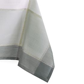 Nappe LAVAL couleur blanche motif lisse classique 140x220 ameliahome