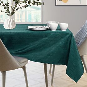 Nappe VESTA couleur vert bouteille avec motif moderne embossé 30x140 ameliahome