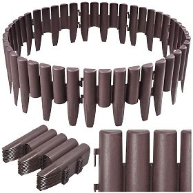 Palisade de jardin RIBERA marron 280 cm