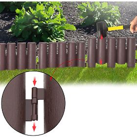 Palisade de jardin RIBERA marron 280 cm