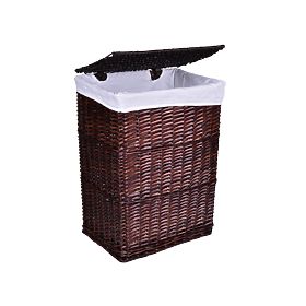 Panier en osier marron 114 L