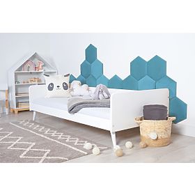 Panneau Rembourré Hexagone - Émeraude