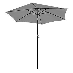 Parasol de jardin pliable pour balcon réglable 210 cm gris, LONGWELL INDUSTRIAL LTD