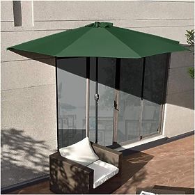 Parasol mural demi-jardin pour terrasse 2,7m vert, MultiGarden