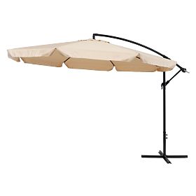 Parasol pliant pour la terrasse - beige