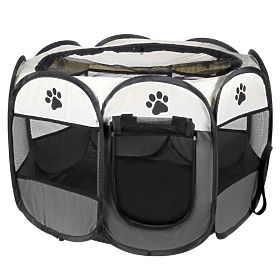Parc pliable universel pour chien et chat - gris
