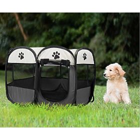 Parc pliable universel pour chien et chat - gris