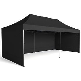 Pavillon commercial express - 3x6 m - noir, Bauerkraft