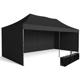Pavillon commercial express - 3x6 m - noir, Bauerkraft