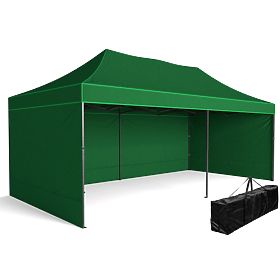 Pavillon commercial express - 3x6 m - vert