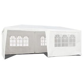Pavillon de jardin 3x6 m 6 parois blanc MultiGarden
