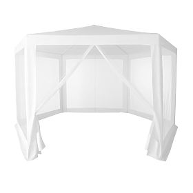 Pavillon de jardin commercial 2x2x2 m avec moustiquaire blanc MultiGarden, MultiGarden