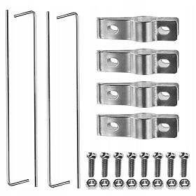 Pergola en métal en arc noir 240 cm