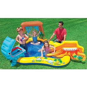 Piscine aquatique aire de jeux pour enfants avec toboggan et fontaine Intex 57444, INTEX