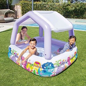 Piscine gonflable avec abri pour enfants violet INTEX 57470-DINO, INTEX
