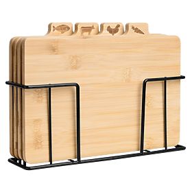 Planche à découper en bambou Skara ensemble de 4 pièces