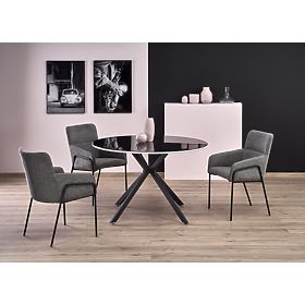 Plateau AVELAR - noir / blanc, cadre - noir, Halmar