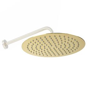 Pommeau de douche rond Rea 25cm Or, Rea
